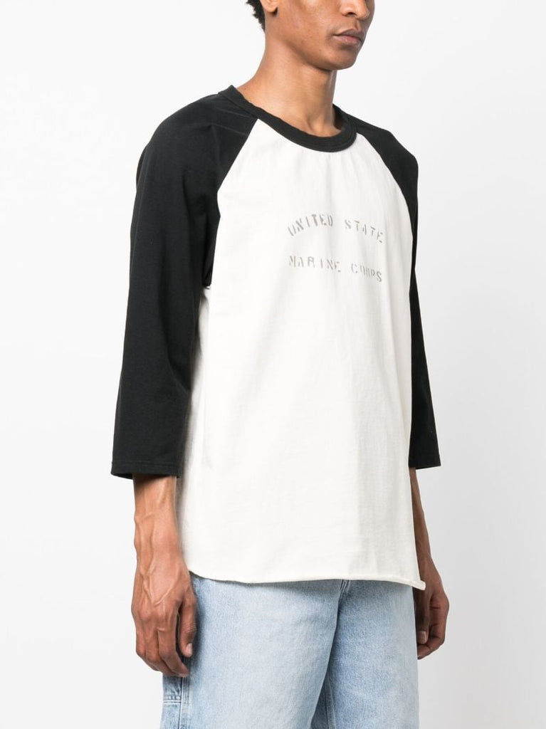 White Slogan Print T-shirt