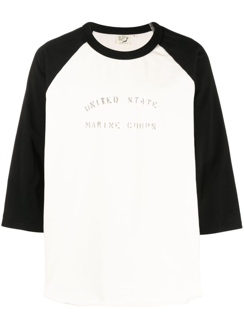 White Slogan Print T-shirt