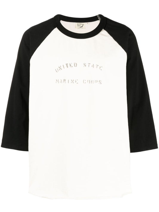 White Slogan Print T-shirt