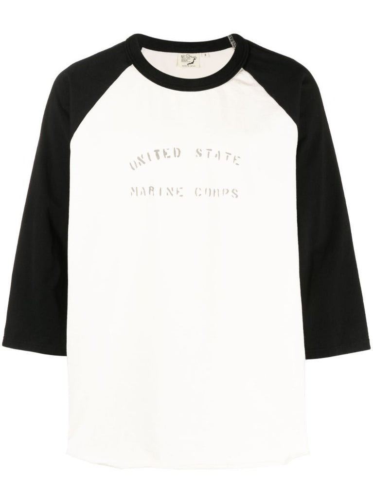 White Slogan Print T-shirt