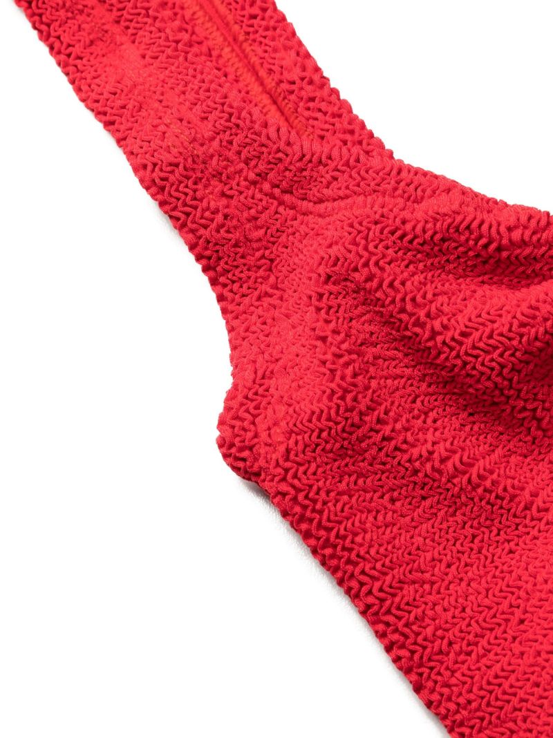 Red Juno Crinkle Bikini