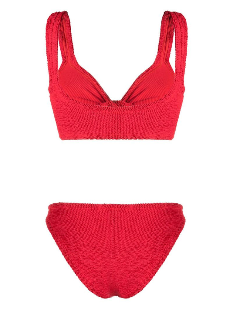 Red Juno Crinkle Bikini