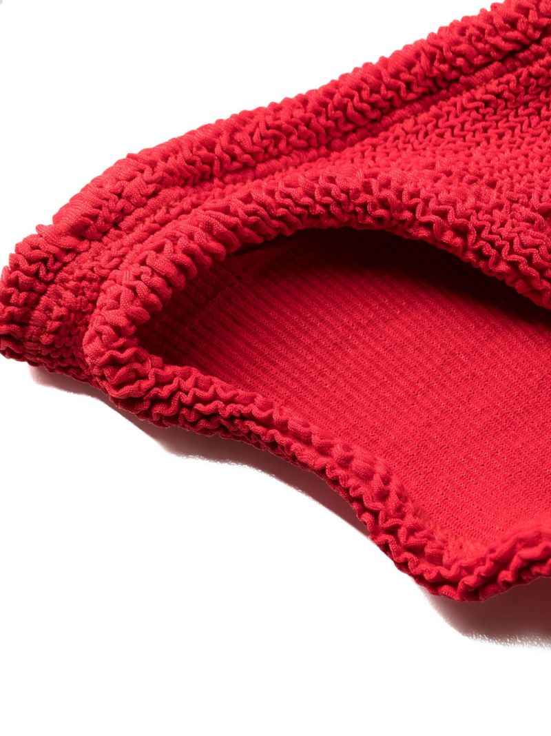 Red Juno Crinkle Bikini