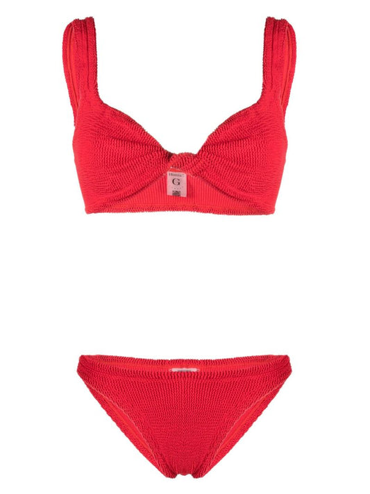 Red Juno Crinkle Bikini