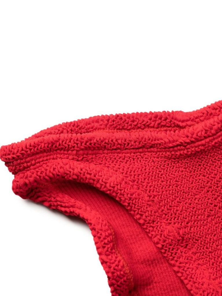 Red Xandra Crinkle Bikini
