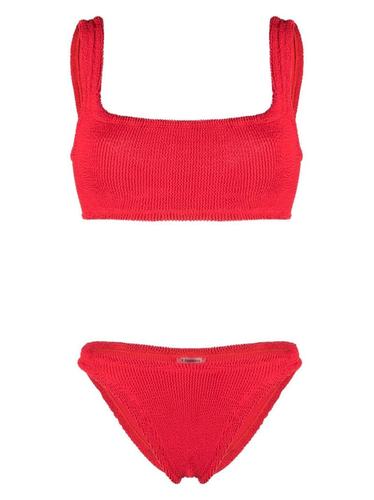 Red Xandra Crinkle Bikini