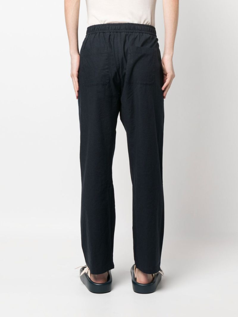 Blue Mendes Straight-leg Trousers