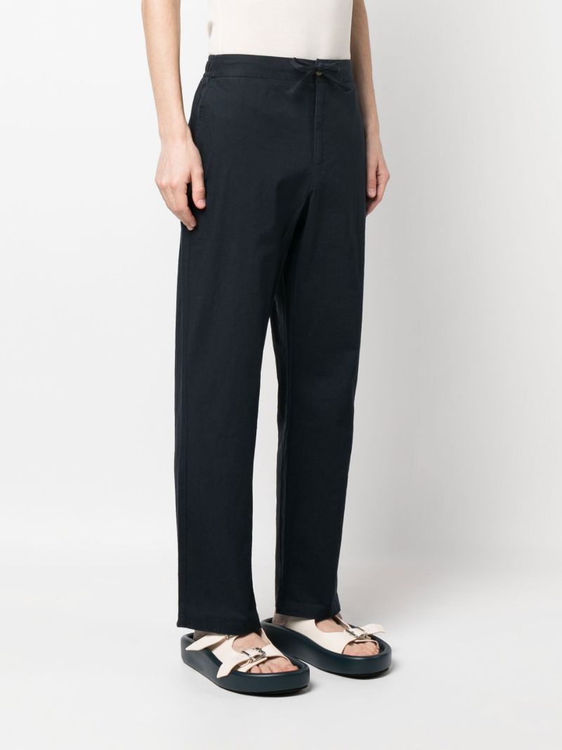 Blue Mendes Straight-leg Trousers