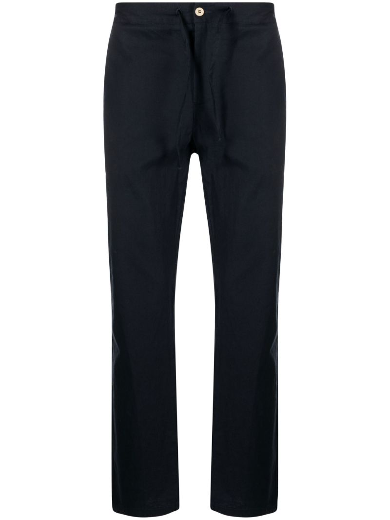 Blue Mendes Straight-leg Trousers