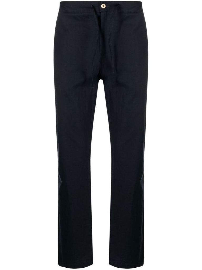 Blue Mendes Straight-leg Trousers