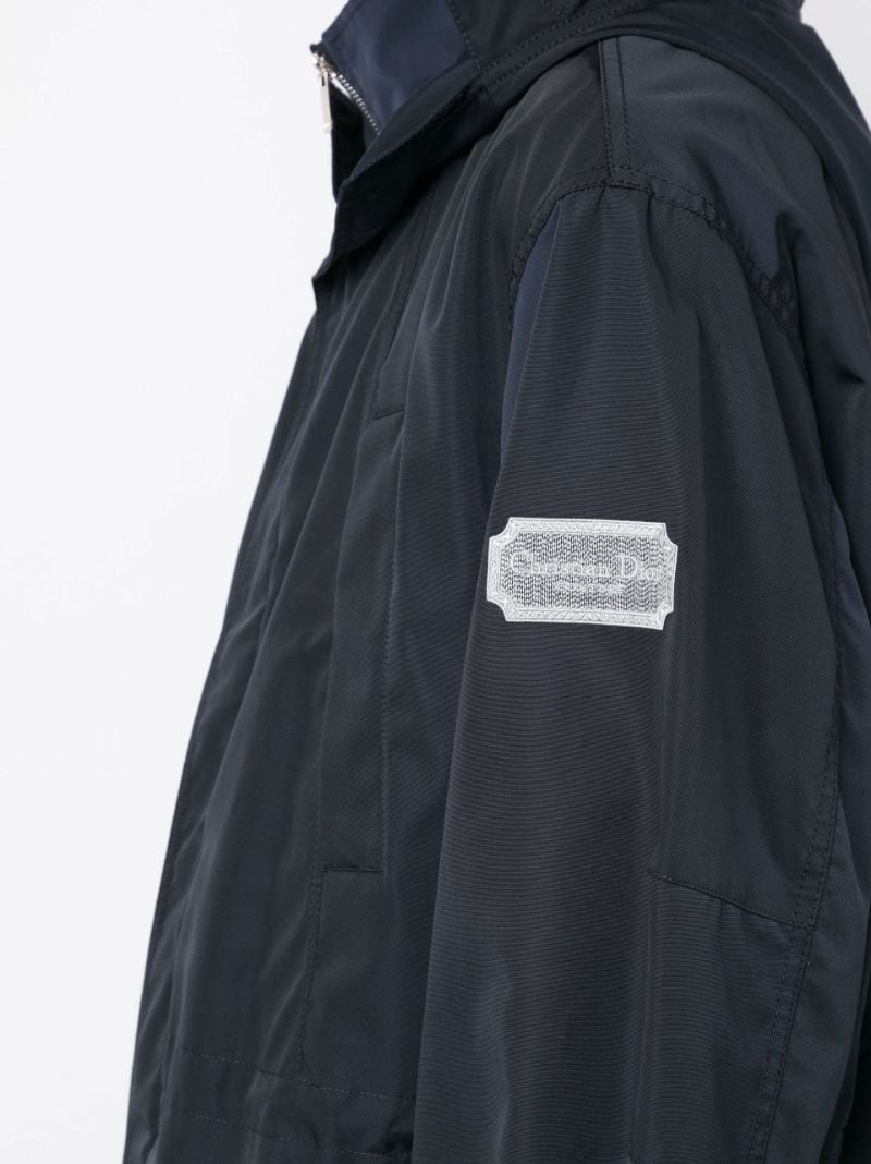 Navy Couture Hooded Parka Coat
