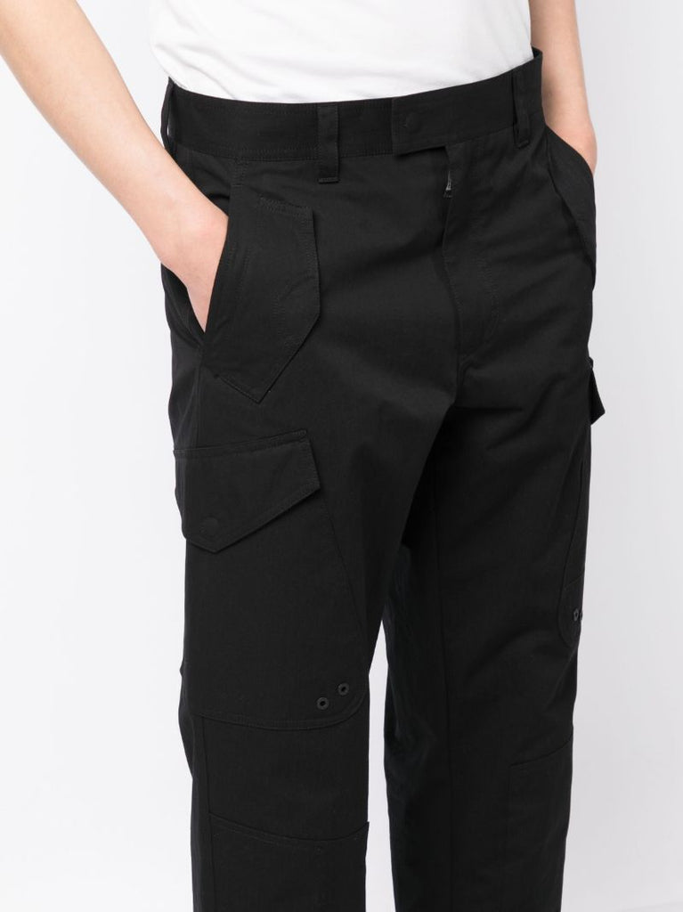 Black Straight-leg Cargo Pants