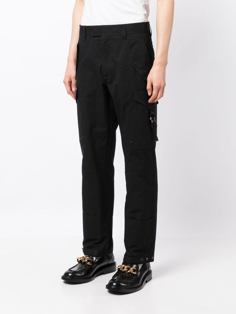 Black Straight-leg Cargo Pants