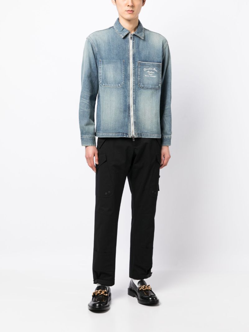 Black Straight-leg Cargo Pants