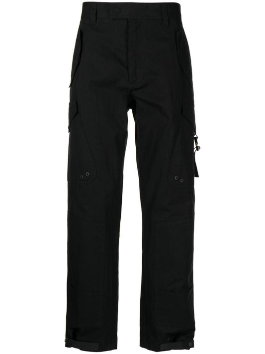 Black Straight-leg Cargo Pants