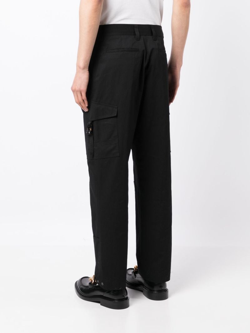 Black Straight-leg Cargo Pants