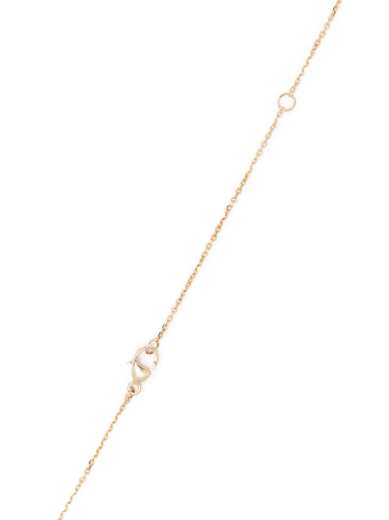 14k Yellow Gold Quartz Necklace