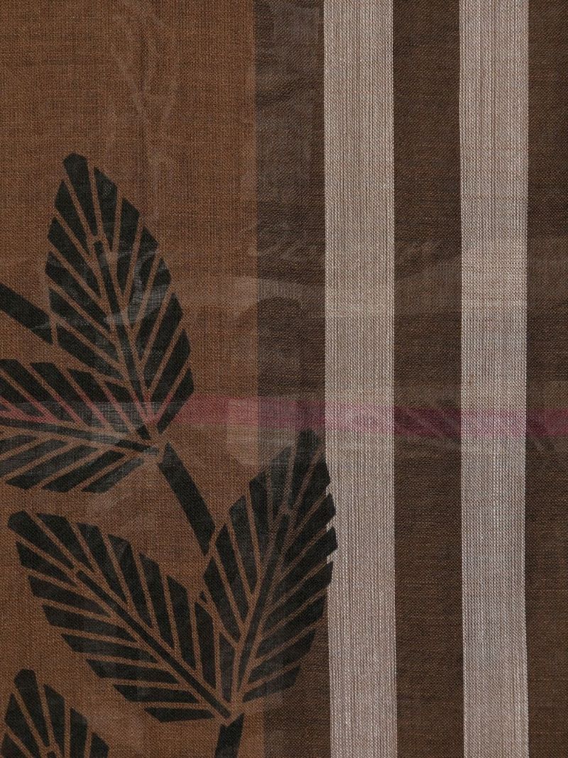 Brown Montage Print Scarf