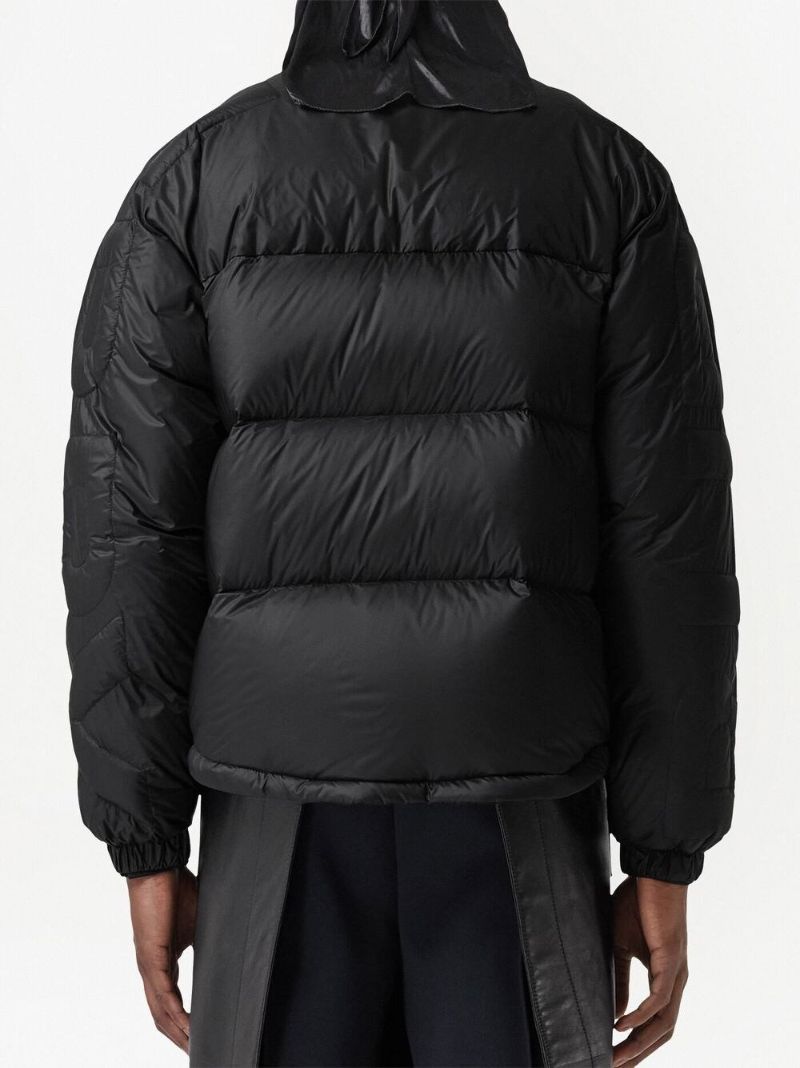 Black Quilted Goose Down Jacket
