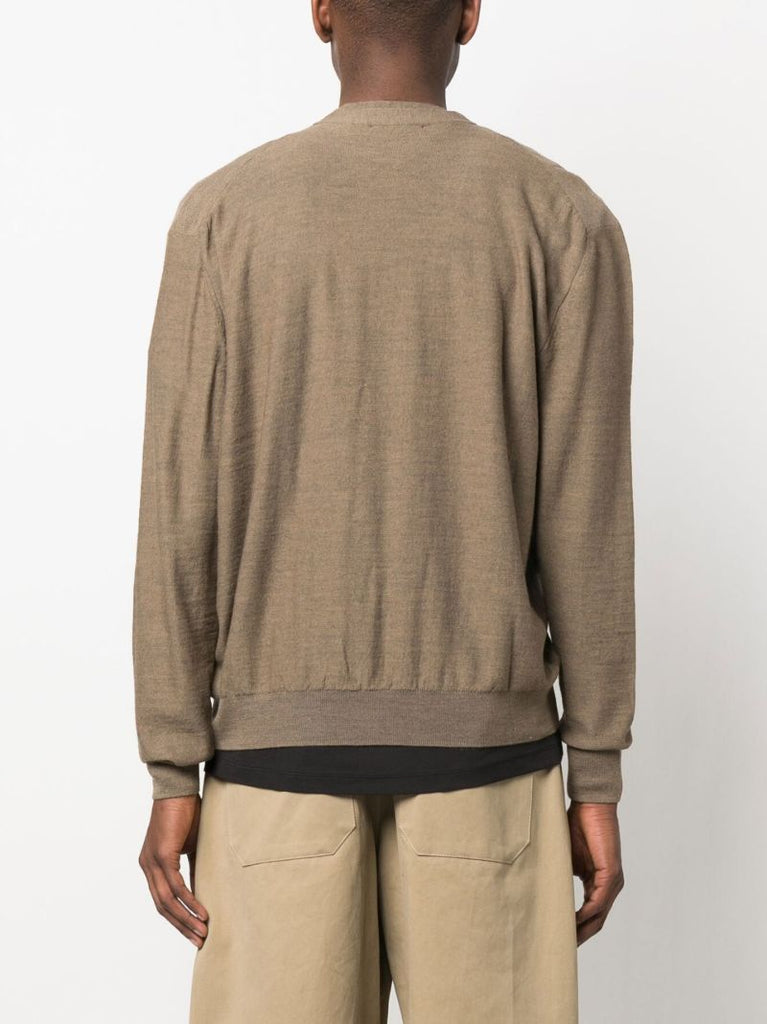 Brown Button Fastening Cardigan