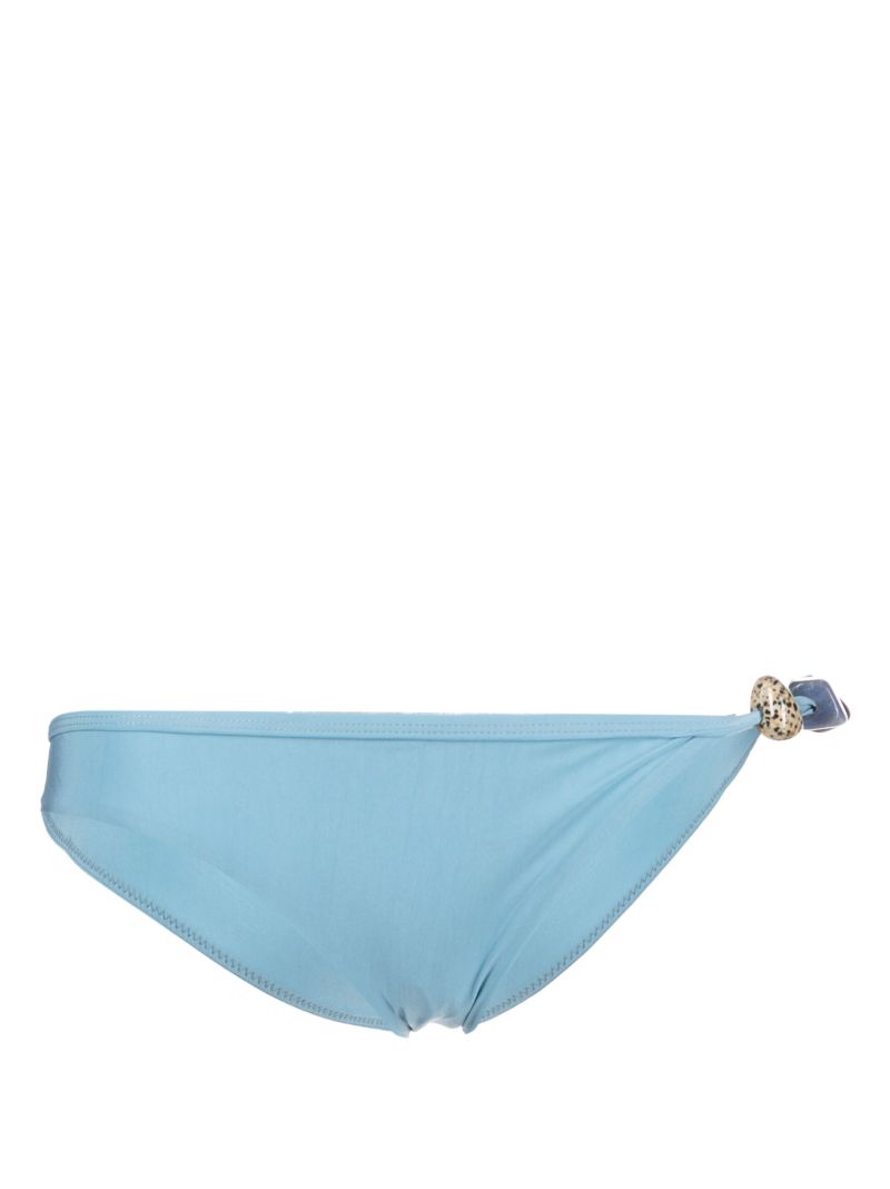 Blue Crystal Strap Bikini Briefs