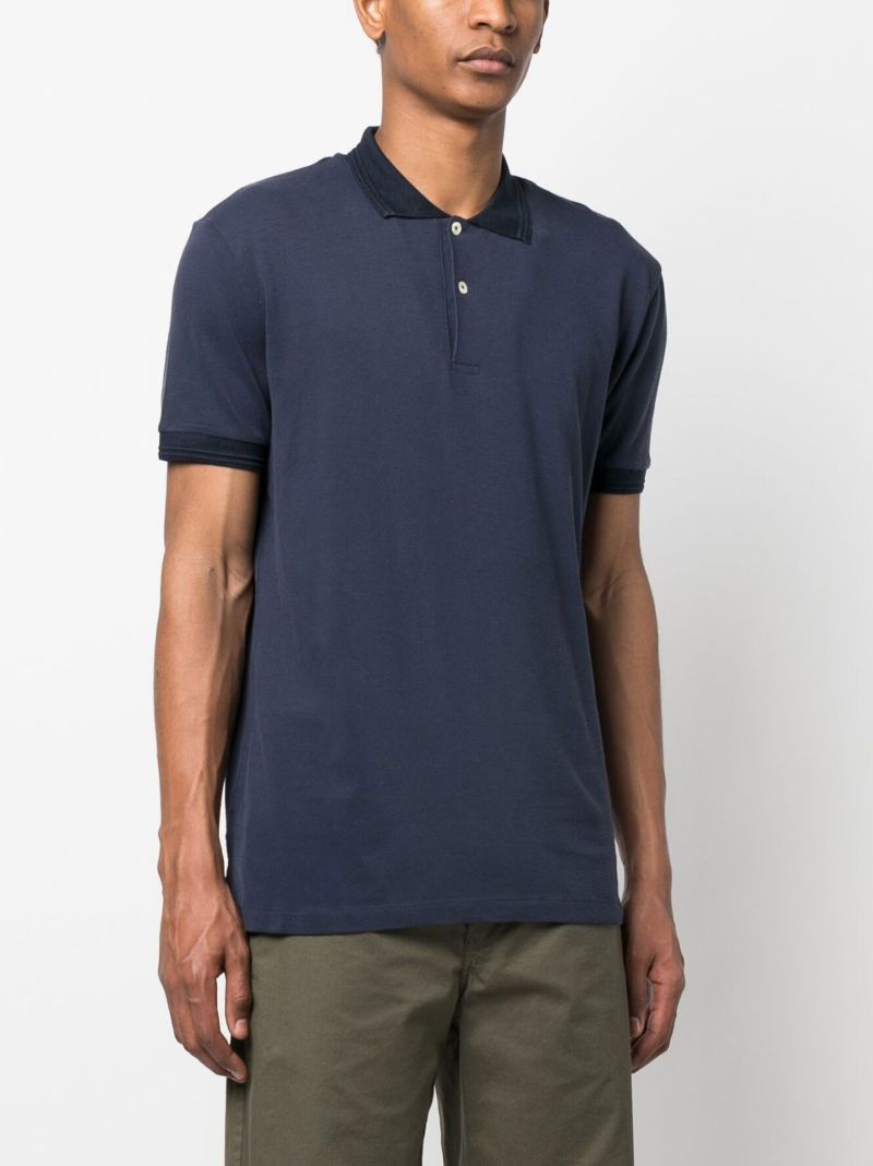 Blue Short-sleeve Polo Shirt