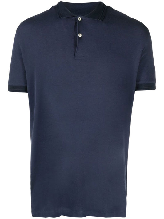 Blue Short-sleeve Polo Shirt