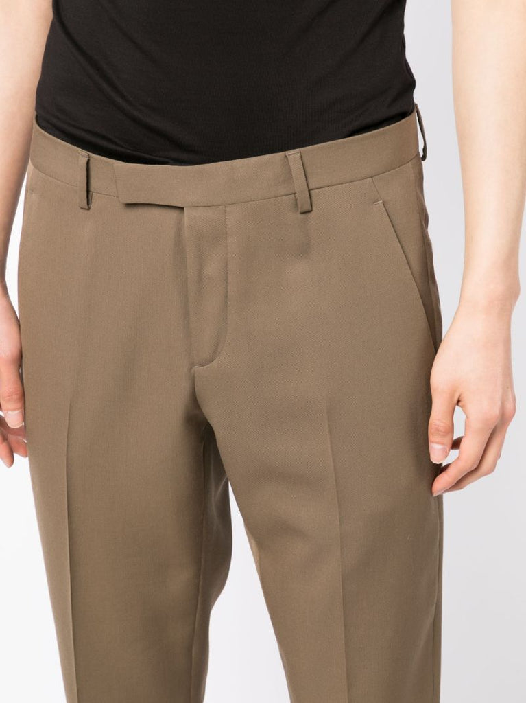 Brown Wool Tailored Trousers