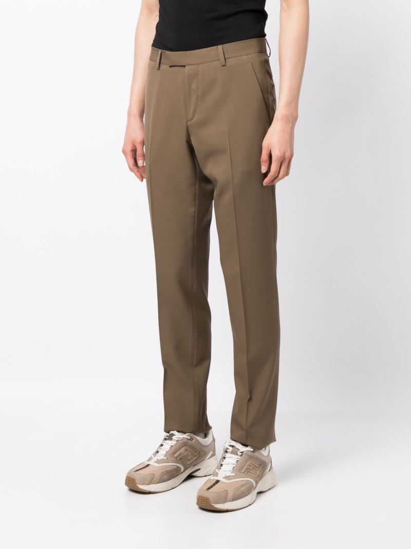 Brown Wool Tailored Trousers