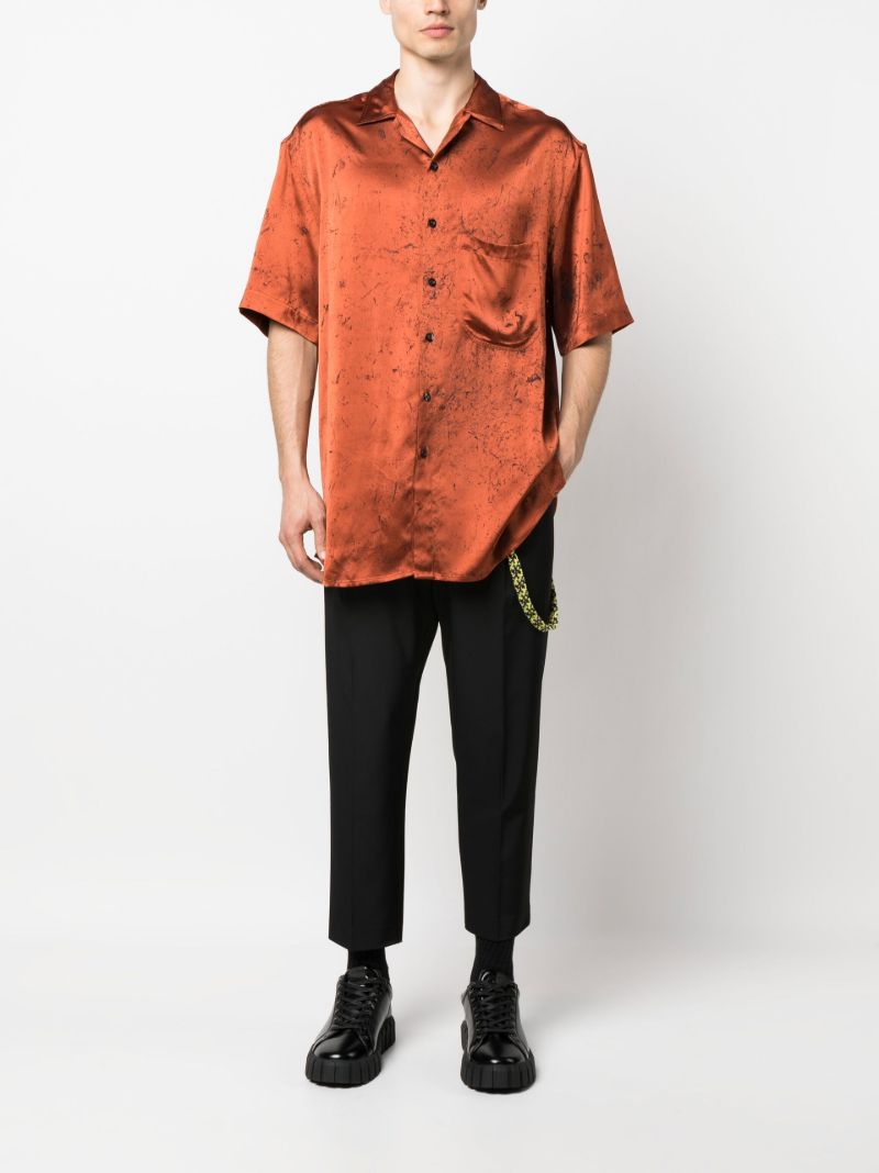 Black Pleated Tapered Trousers