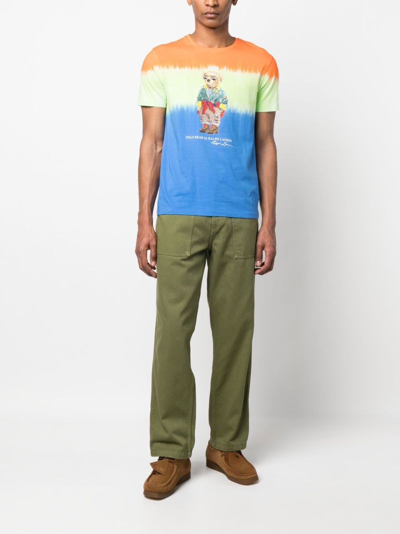 Blue Polo Bear Cotton T-shirt
