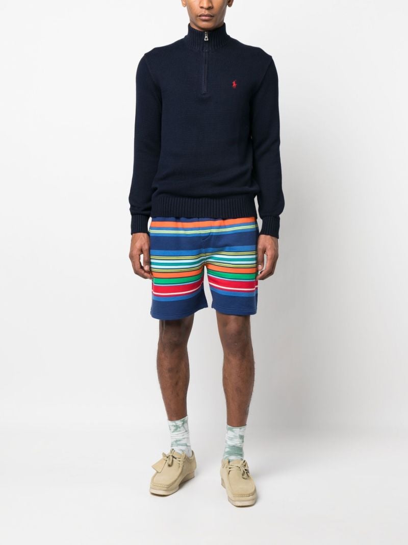 Blue Cotton Polo Pony Sweater