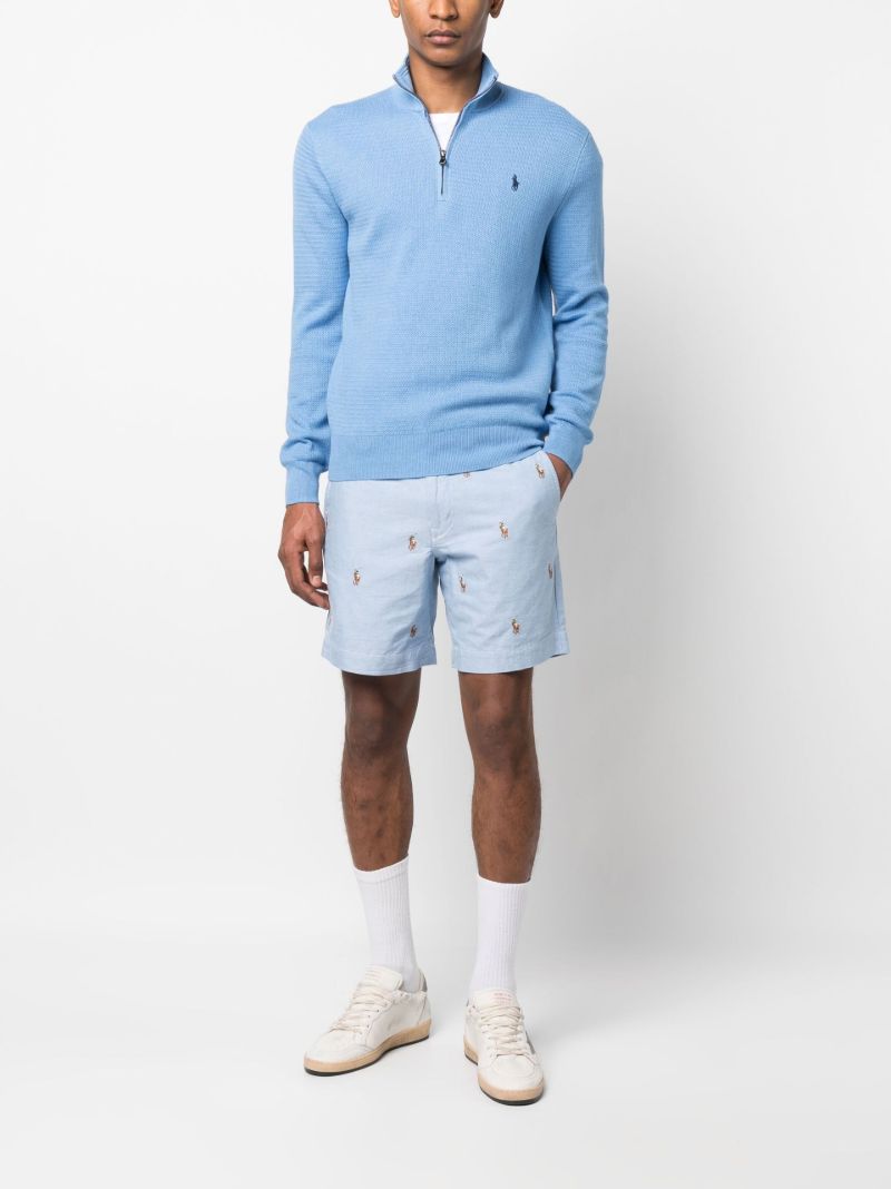 Blue Cotton Polo Pony Jumper