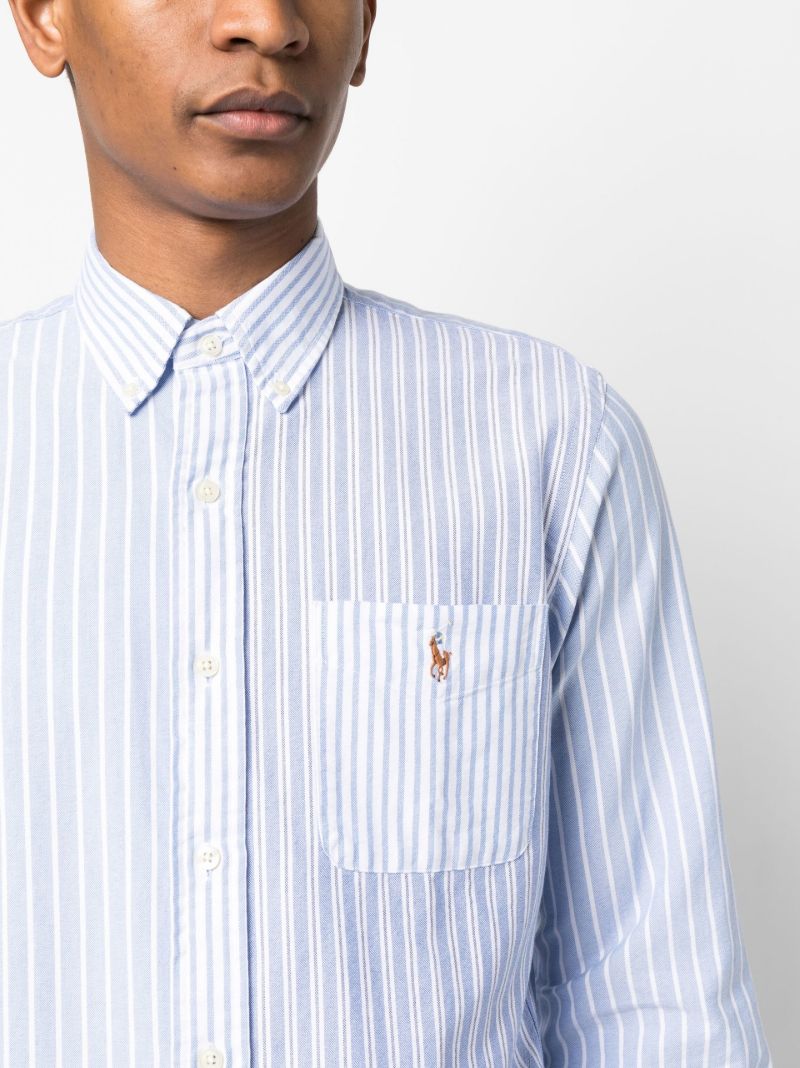 Blue Striped Cotton Shirt