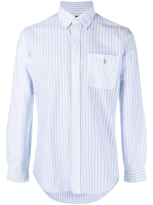 Blue Striped Cotton Shirt