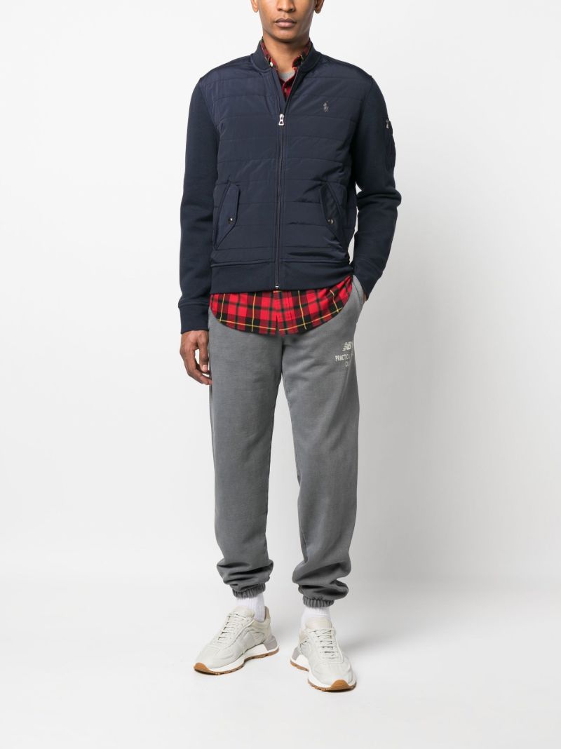 Blue Polo Pony Cotton Bomber Jacket