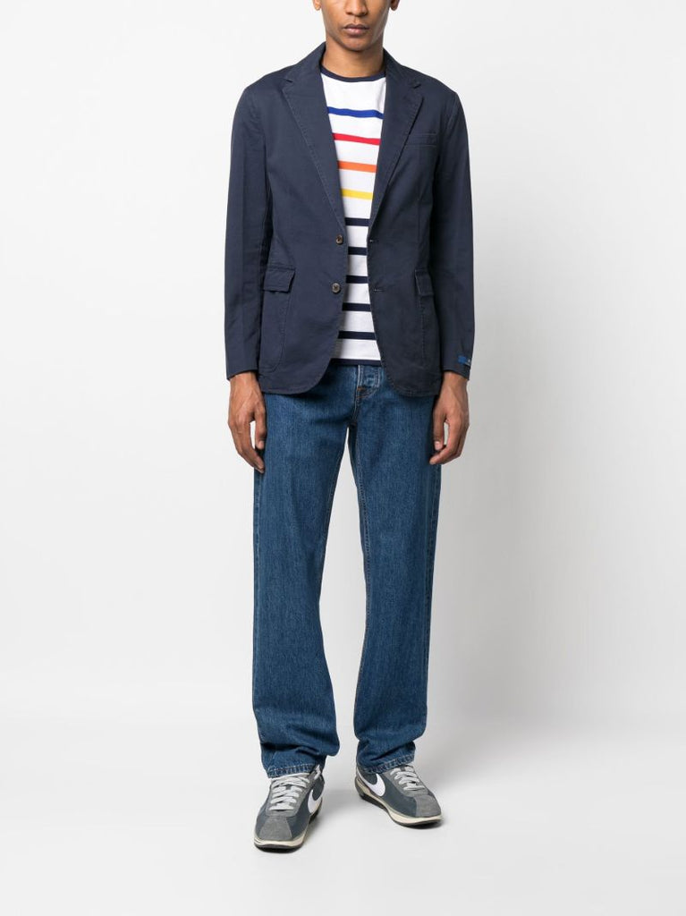 Navy Single-breasted Blazer