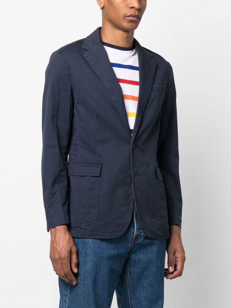 Navy Single-breasted Blazer