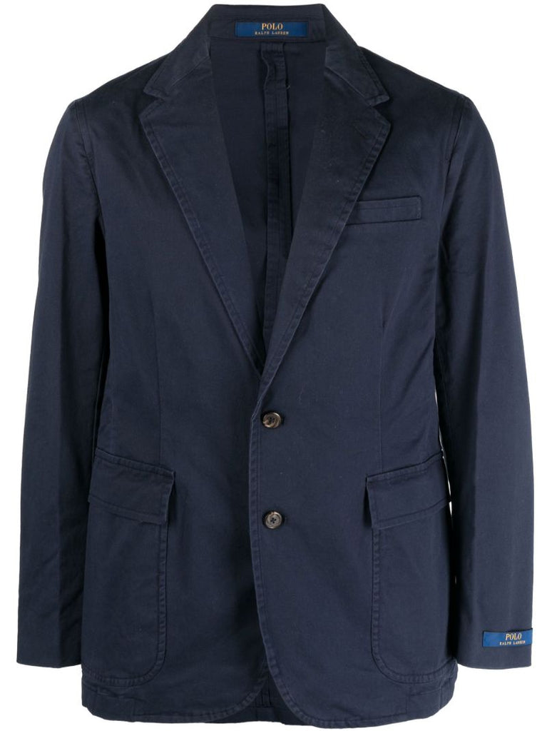 Navy Single-breasted Blazer