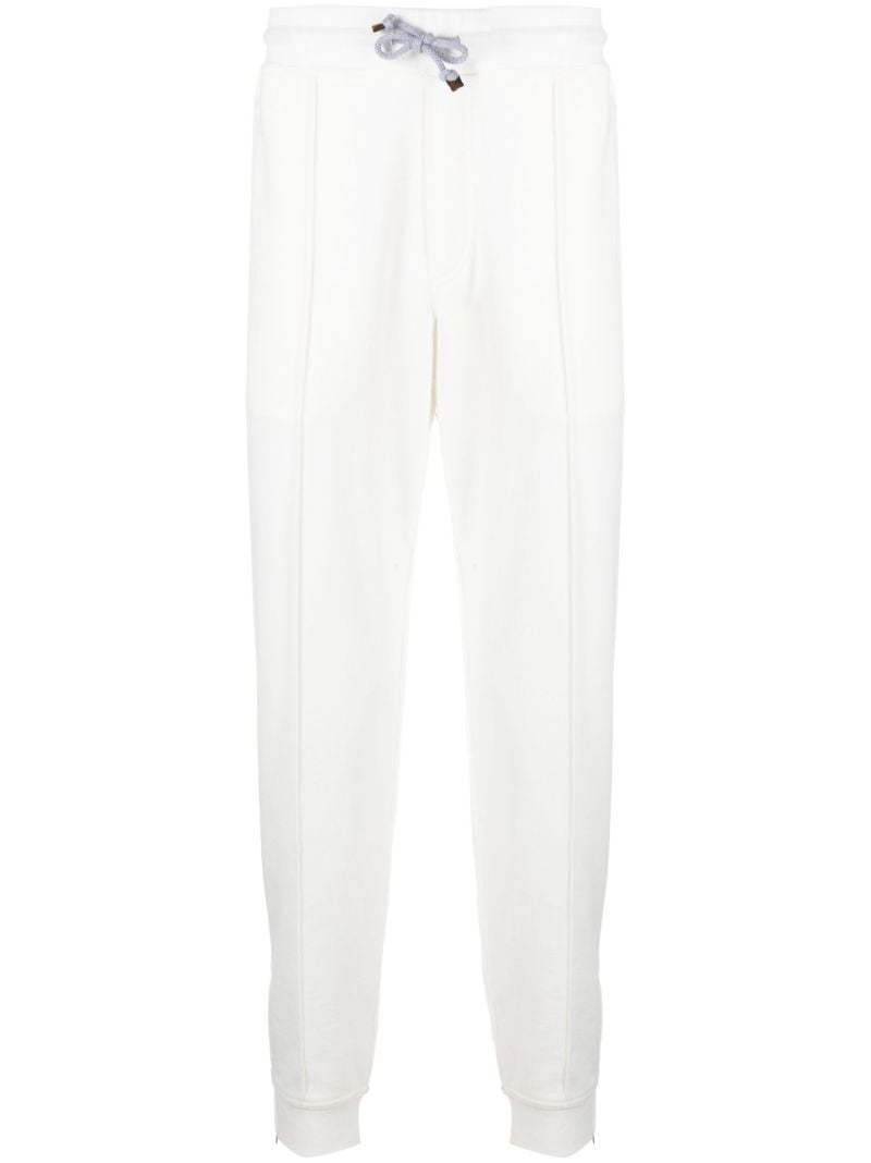 White Drawstring Track Pants