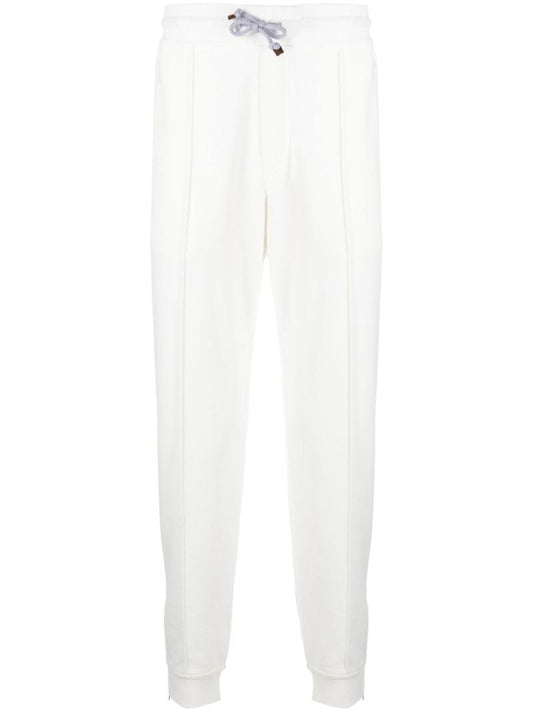 White Drawstring Track Pants