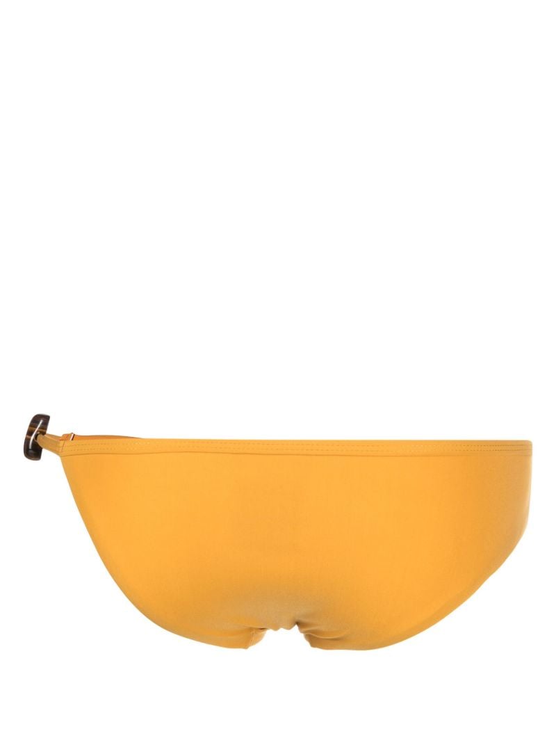 Yellow Crystal Strap Bikini Briefs