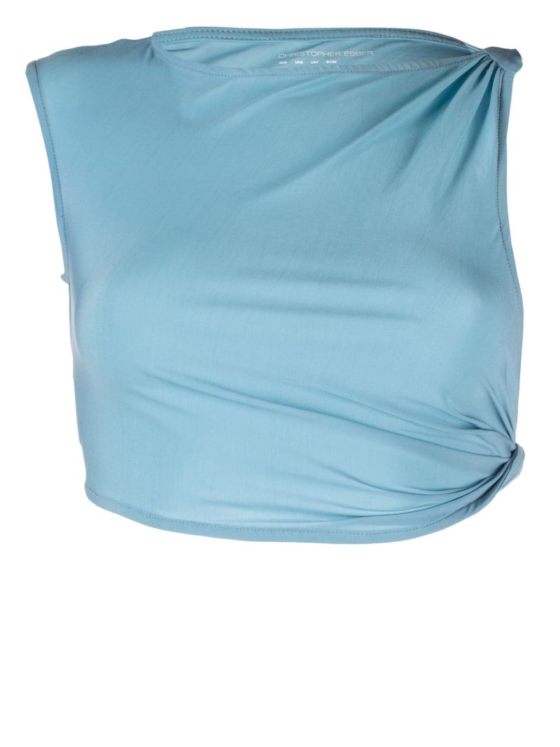 Blue Gesine Cropped Top