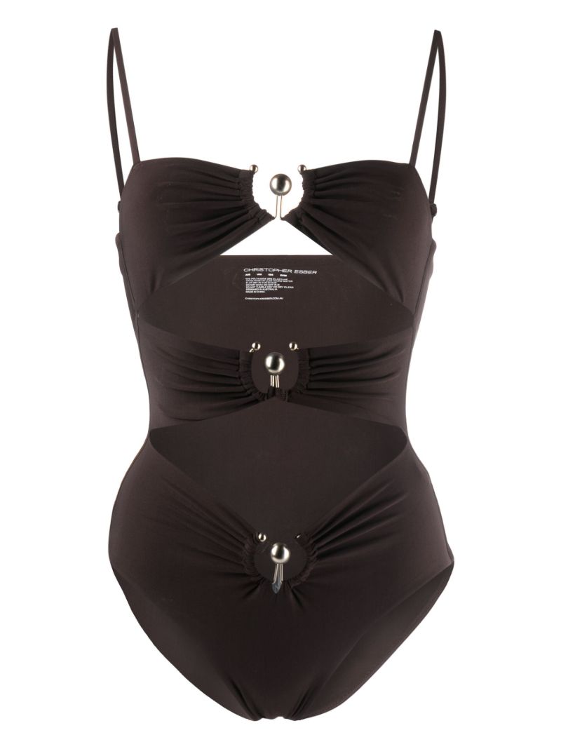Brown Pierced Orbit Swimsuit
