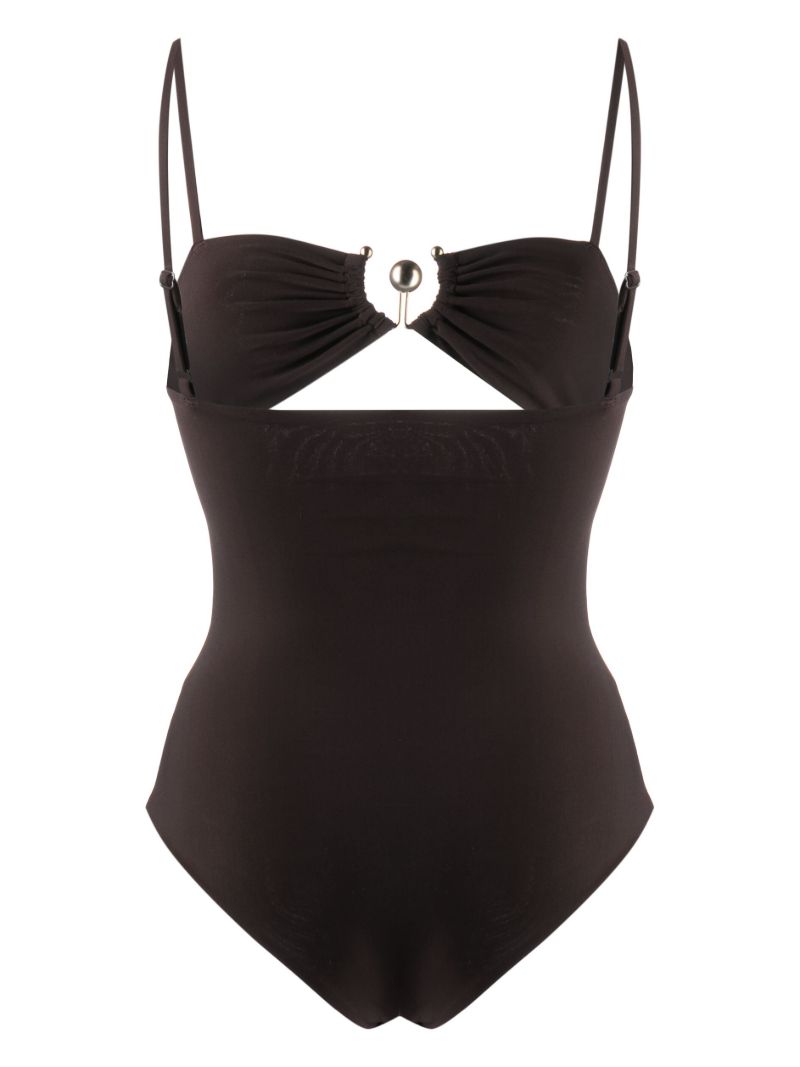 Brown Pierced Orbit Swimsuit