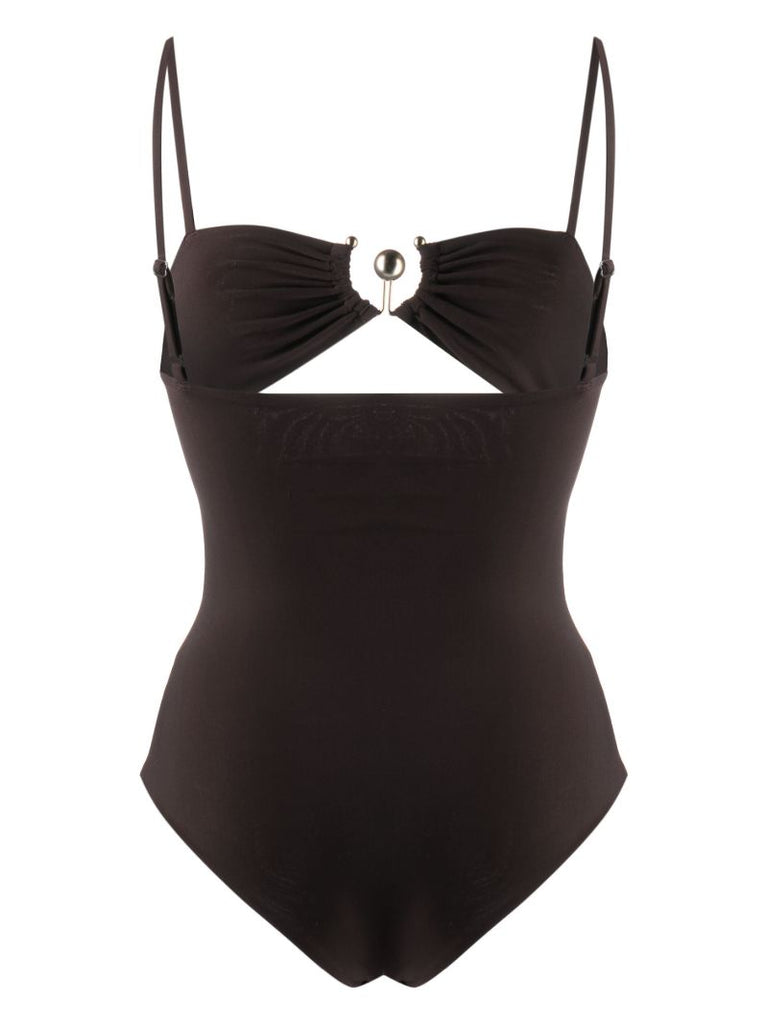Brown Pierced Orbit Swimsuit