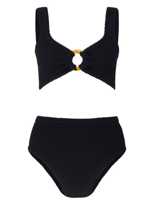 Black Nadine Crinkle Bikini