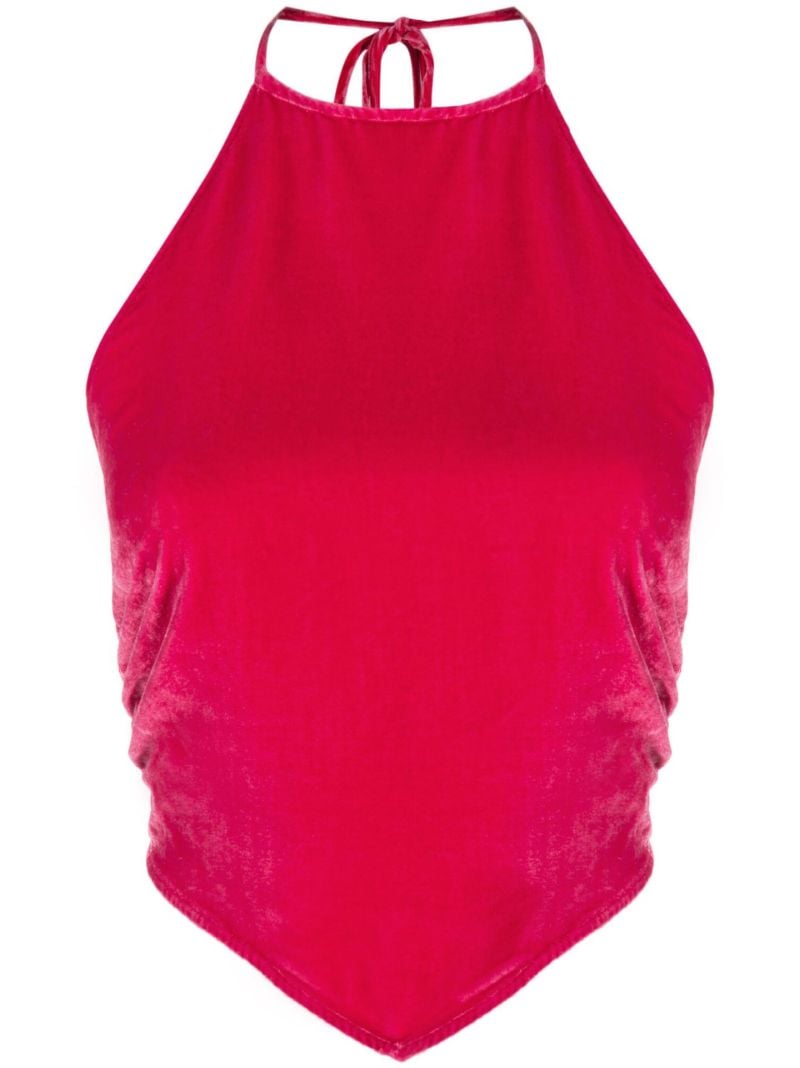 Pink Tamsin Velvet Top