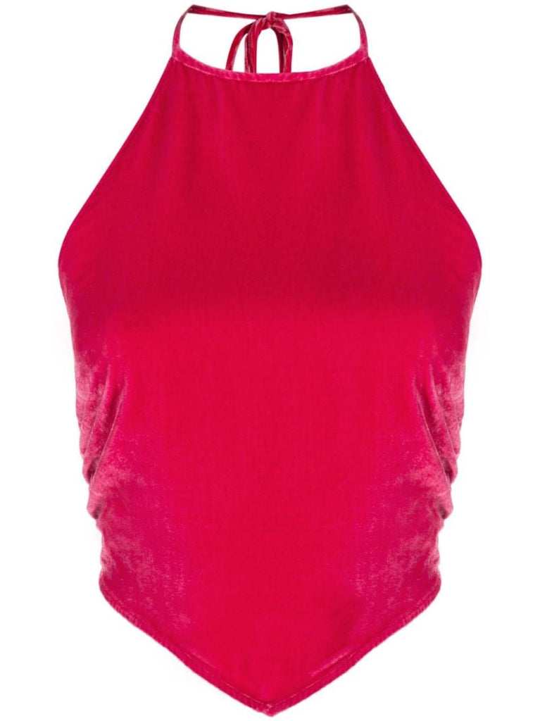 Pink Tamsin Velvet Top