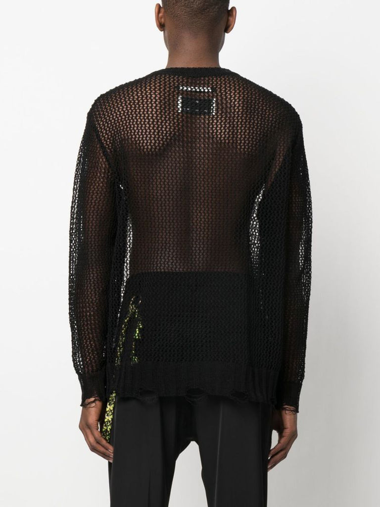 Black Open-knit Sweater